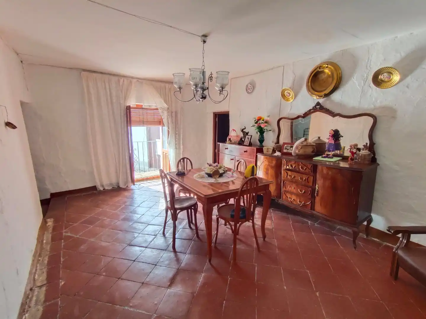 Dining room of Houses for sale in La Calahorra  with Terrace, Storage room and Furnished