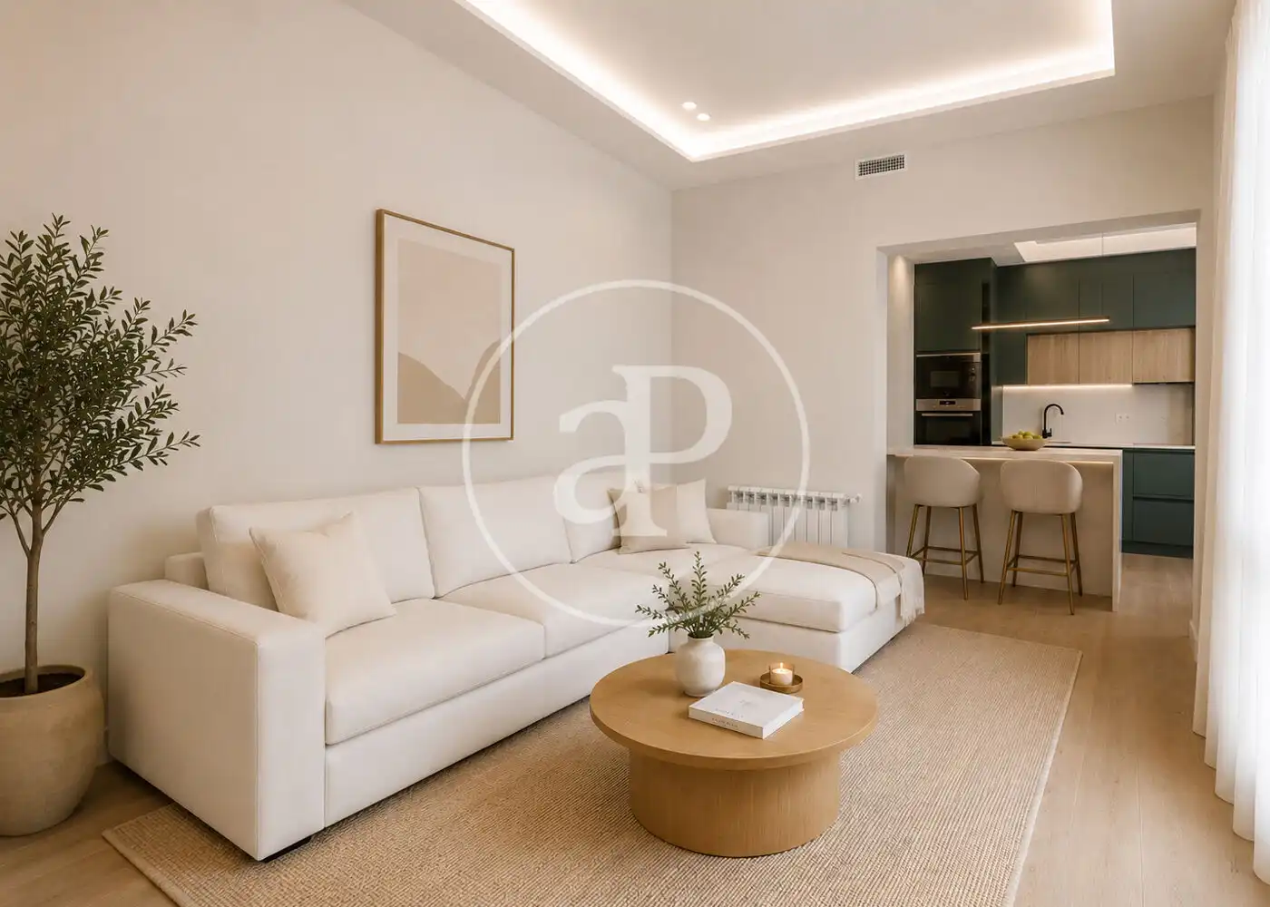 Living room of Flat for sale in Madrid  with Air Conditioner, Heating and Private garden
