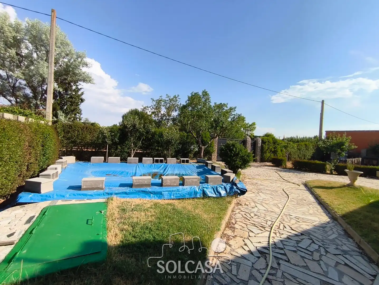 Schwimmbecken von Country house zum Verkauf in Trigueros del Valle mit Heizung, Privatgarten und Schwimmbad
