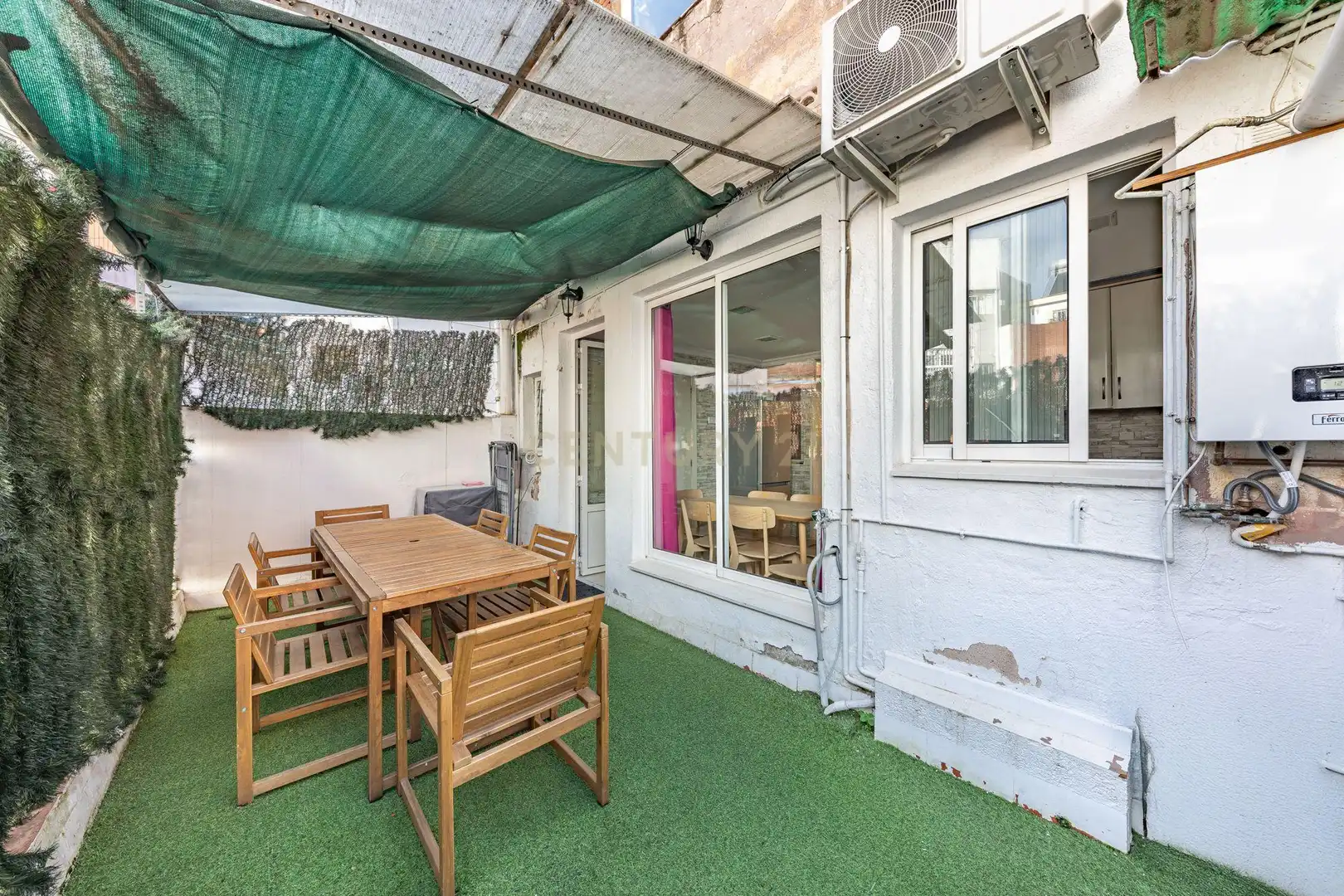 Terrace of Flat for sale in Santa Coloma de Gramenet  with Air Conditioner, Oven and Washing machine