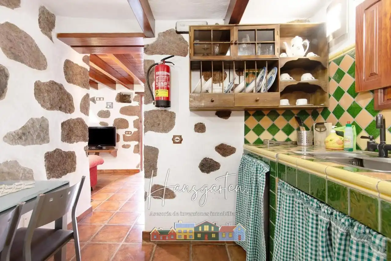 Cuina de Finca rústica en venda en Tejeda amb Aire condicionat i Jardí privat