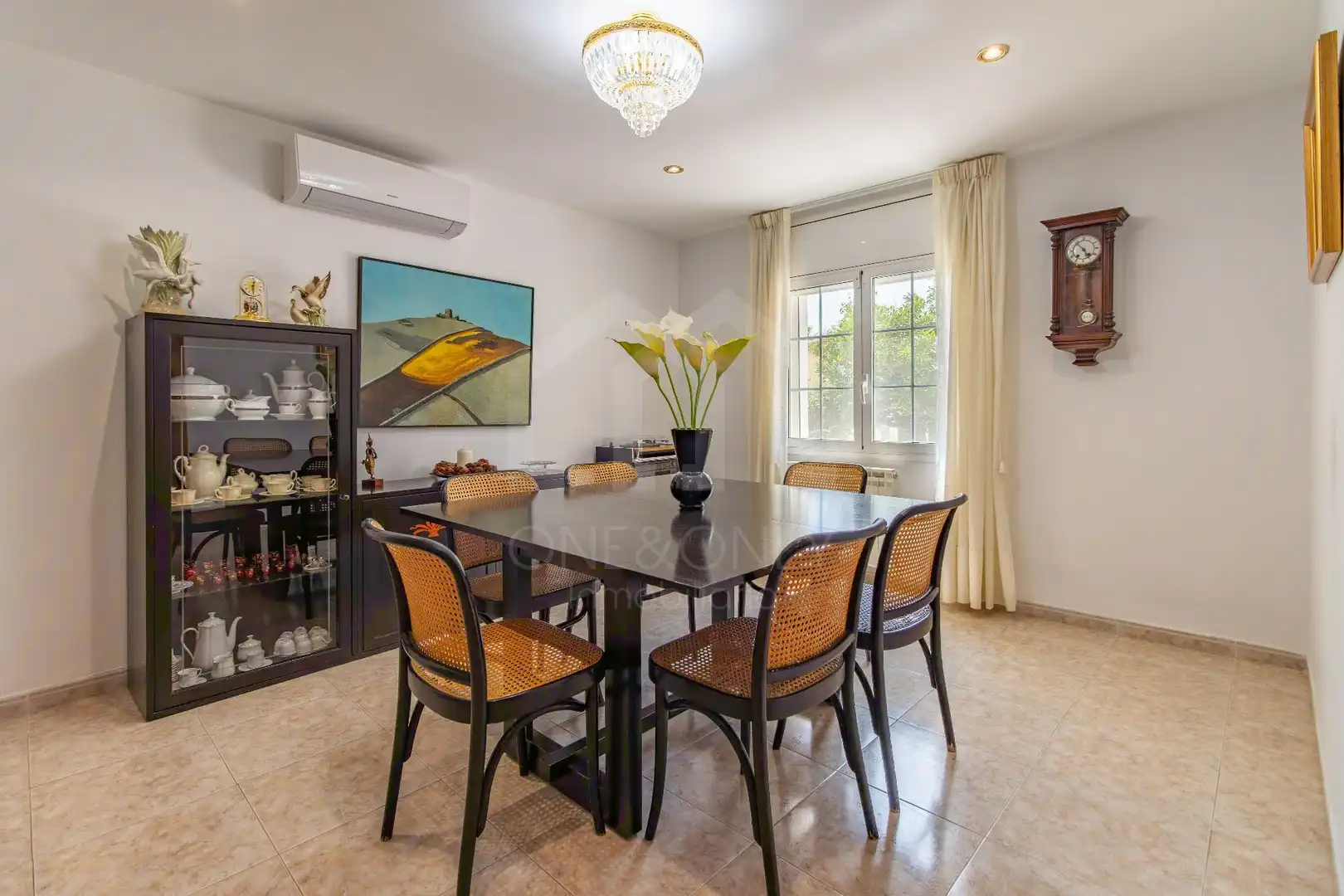 Dining room of Houses for sale in Riudoms  with Air Conditioner, Heating and Private garden