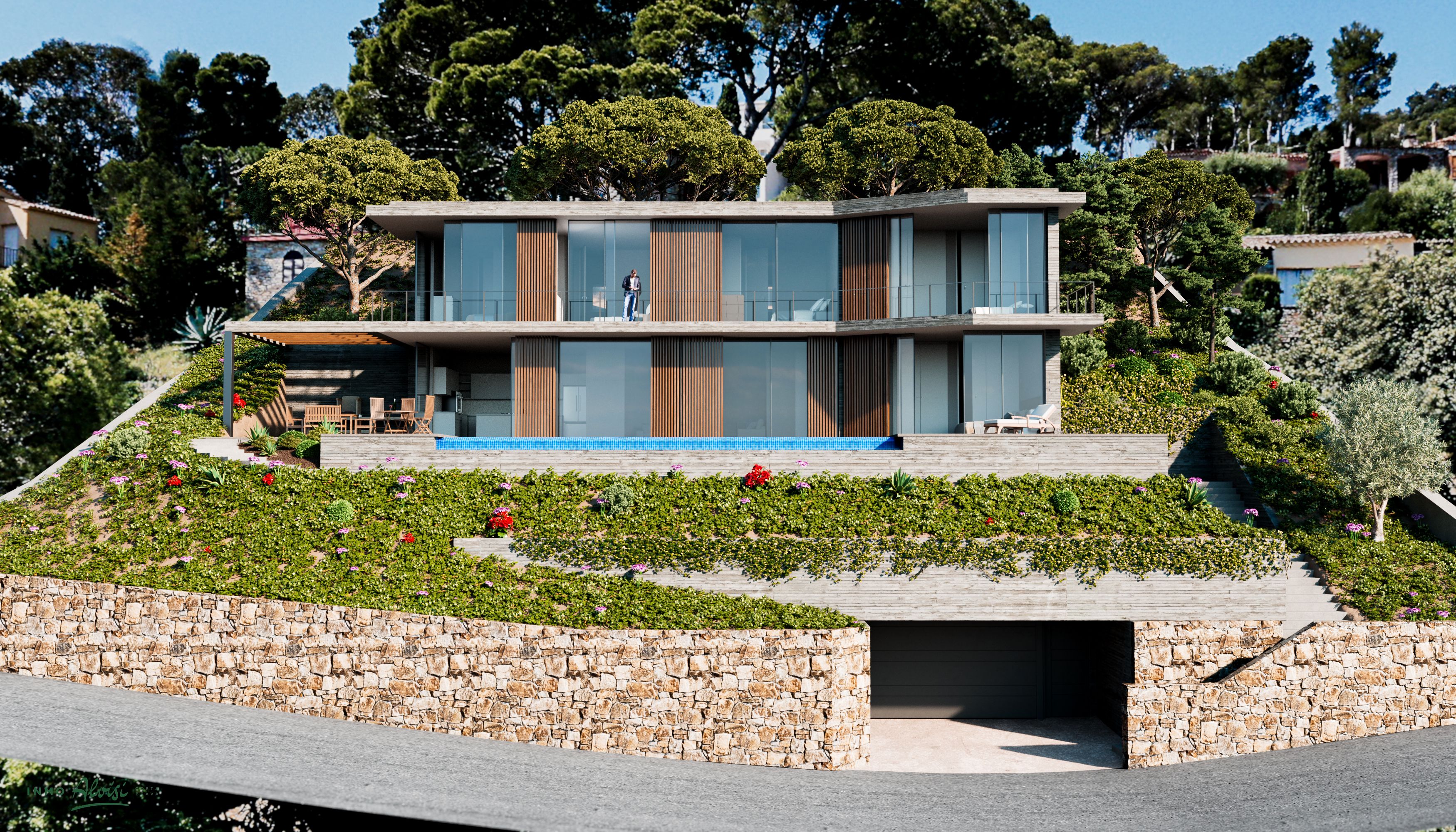 Exterior view of House or chalet for sale in Begur  with Air Conditioner, Heating and Private garden