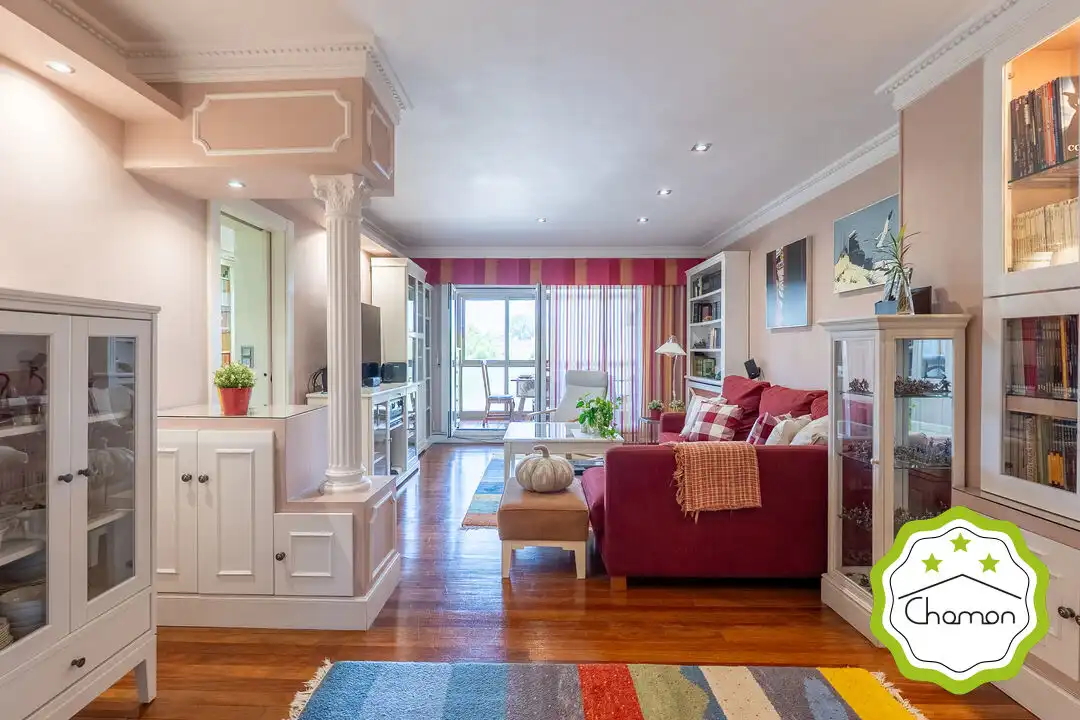 Wohnzimmer von Wohnung zum Verkauf in Leioa mit Heizung, Privatgarten und Terrasse