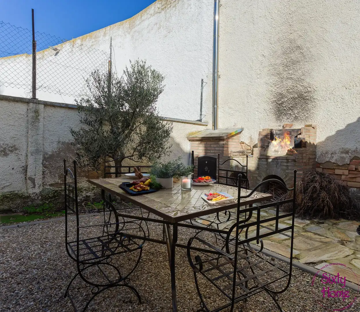 Terrassa de Casa adosada en venda en Ejea de los Caballeros amb Aire condicionat, Jardí privat i Terrassa