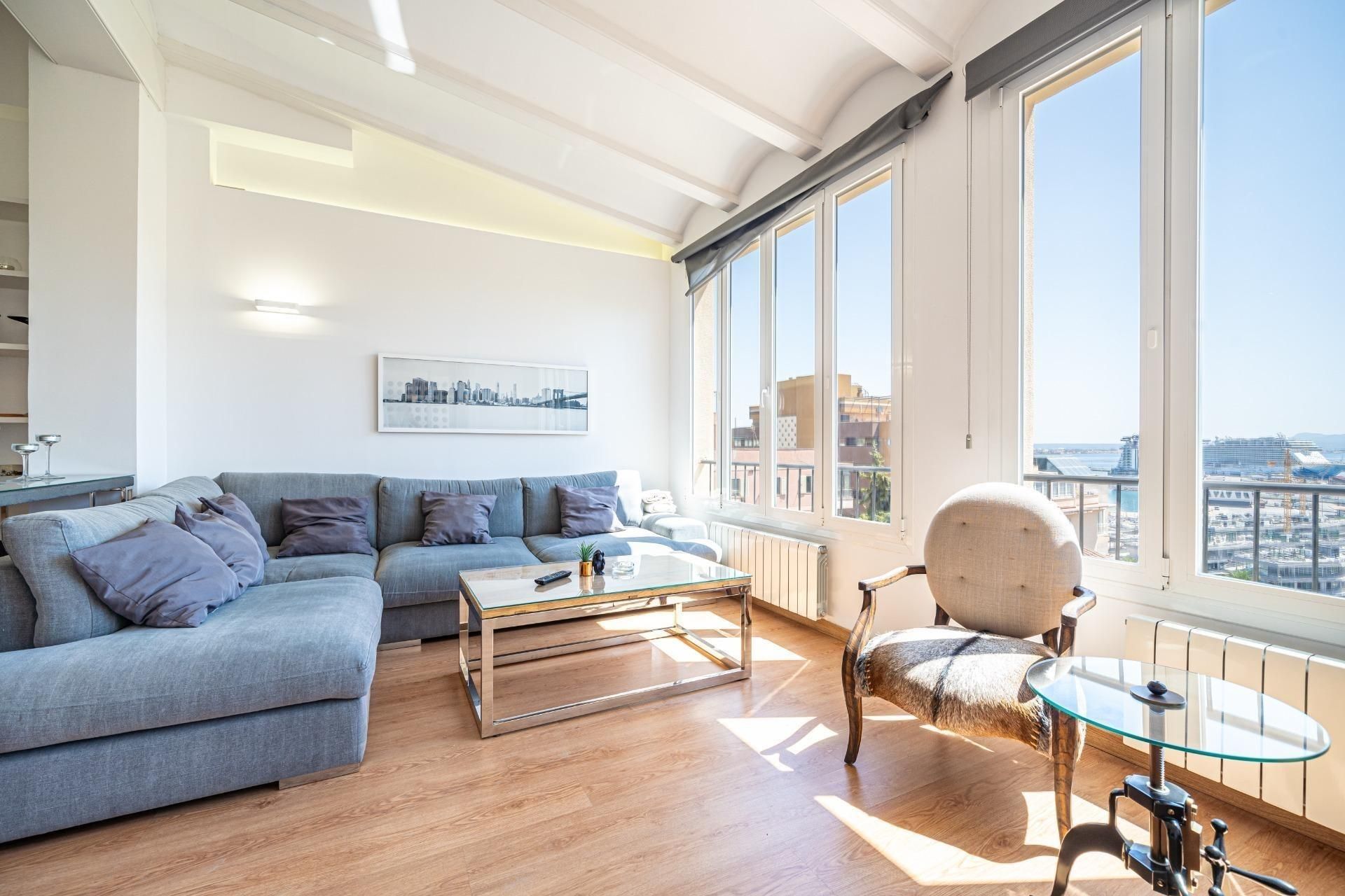 Sala de estar de Piso en venta en  Palma de Mallorca con Aire acondicionado, Calefacción y Terraza