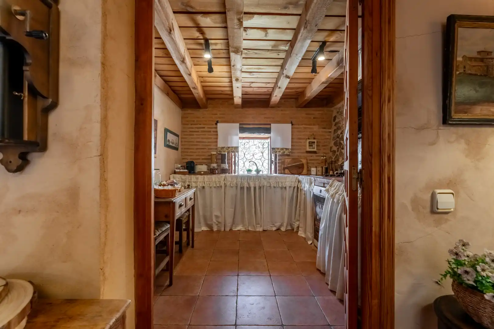 Cuina de Finca rústica de lloguer en Torreiglesias amb Calefacció, Jardí privat i Parquet