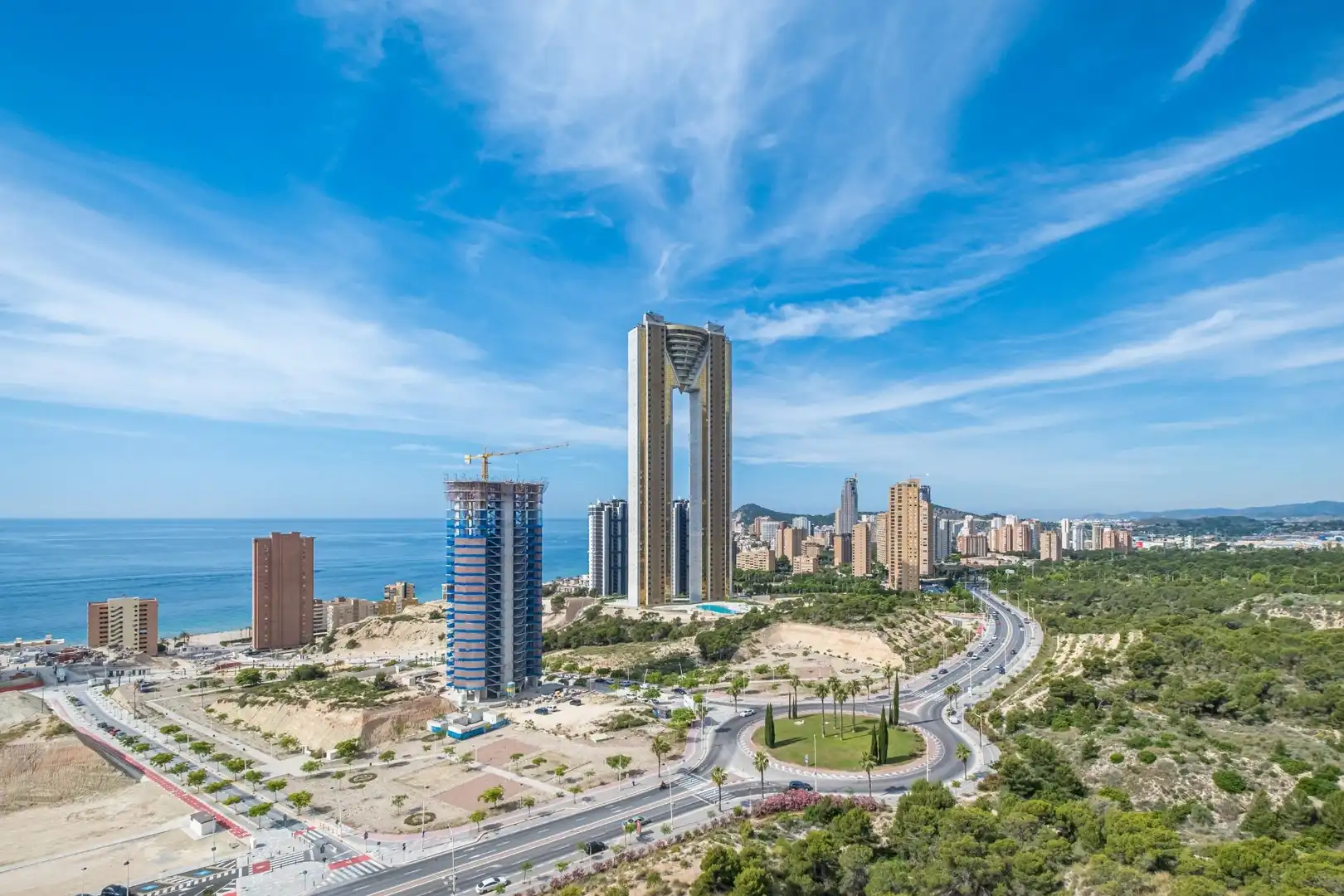 Vista exterior de Ático en venta en Benidorm con Aire acondicionado, Jardín privado y Terraza