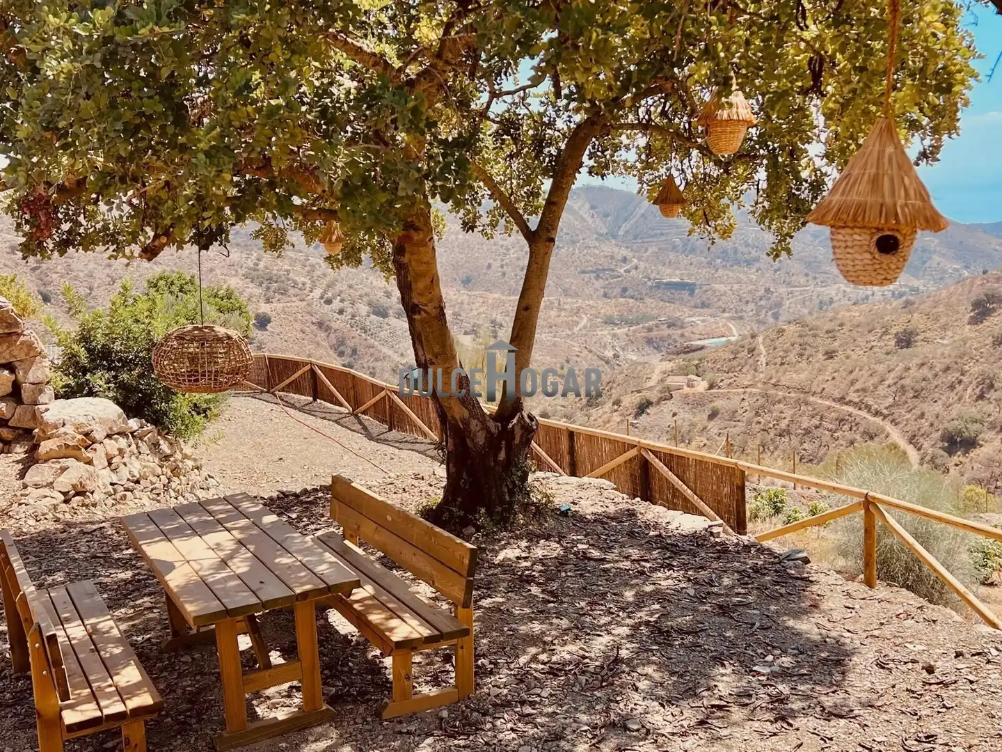 Terraza de Finca rústica en venta en Moclinejo con Aire acondicionado, Calefacción y Jardín privado
