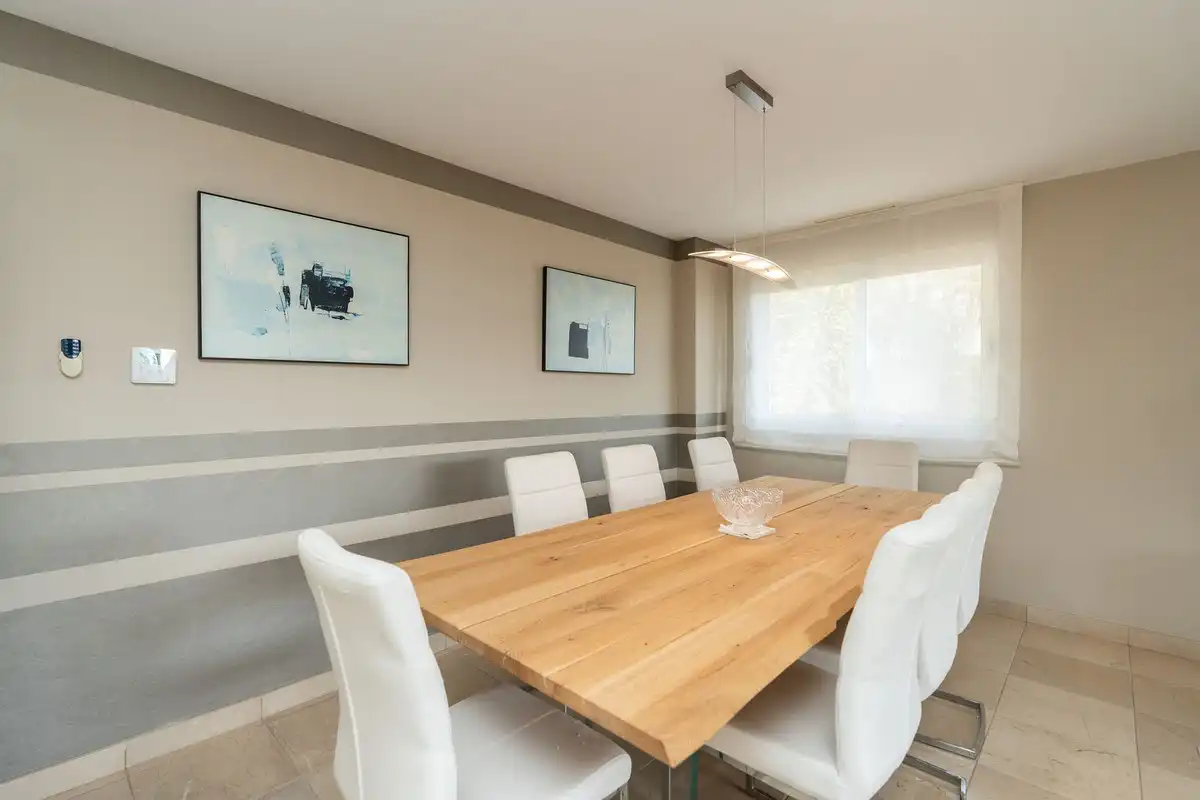 Dining room of Houses for sale in Mijas  with Air Conditioner, Heating and Private garden