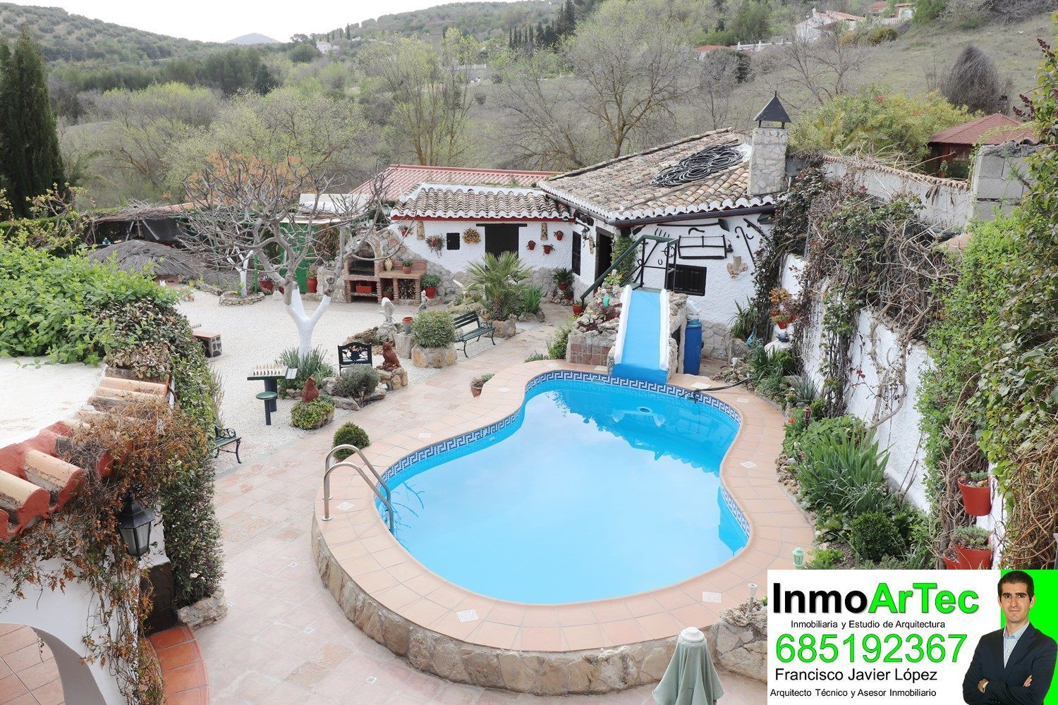 Swimming pool of House or chalet for sale in Moclín  with Heating, Private garden and Terrace
