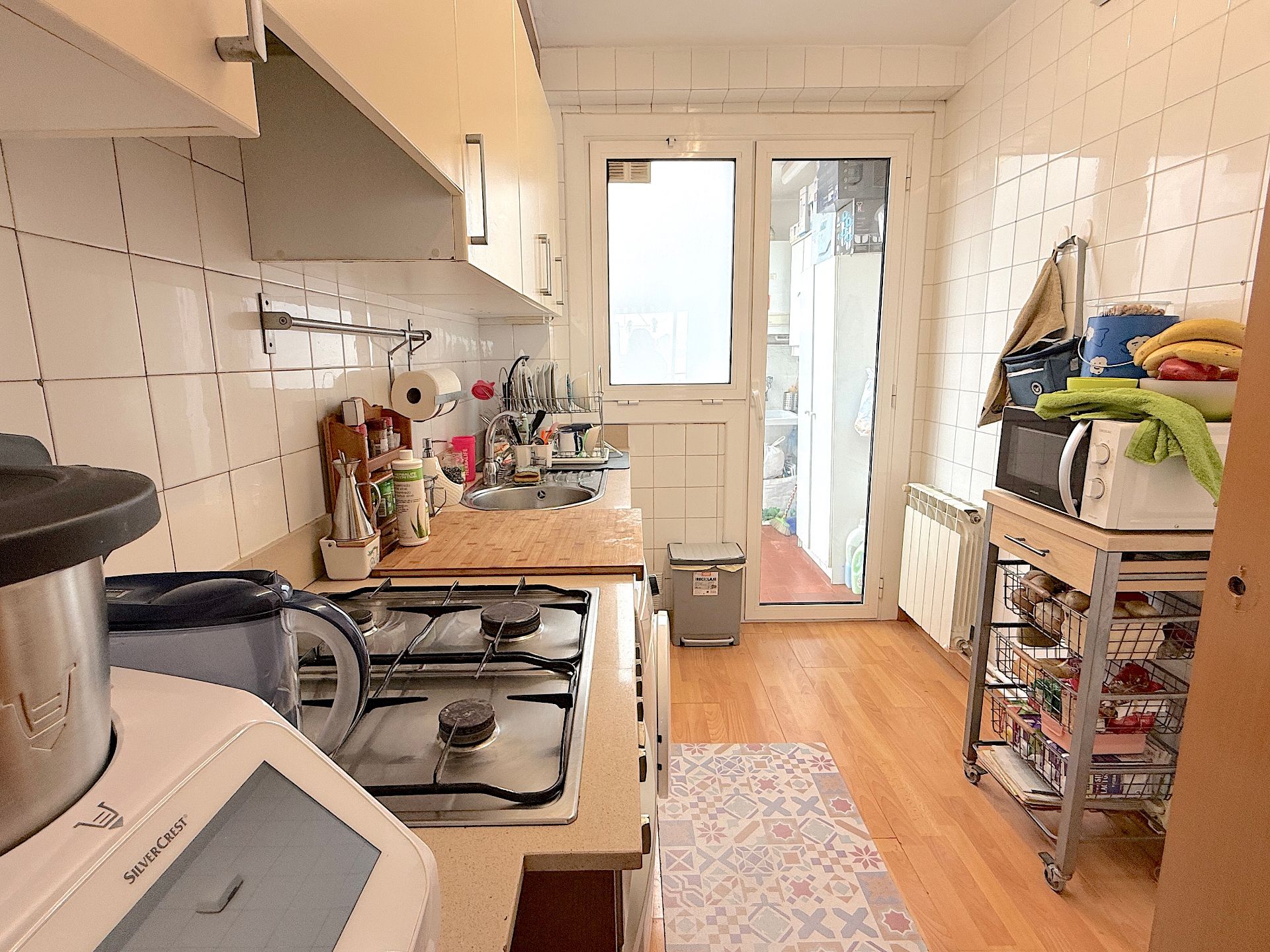 Kitchen of Flat for sale in Rubí  with Air Conditioner, Heating and Parquet flooring