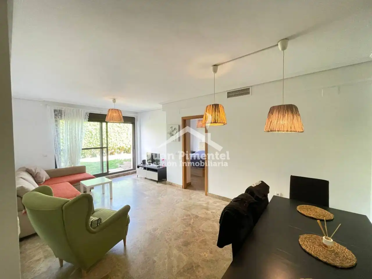Living room of Apartments for sale in Estepona  with Air Conditioner, Private garden and Terrace