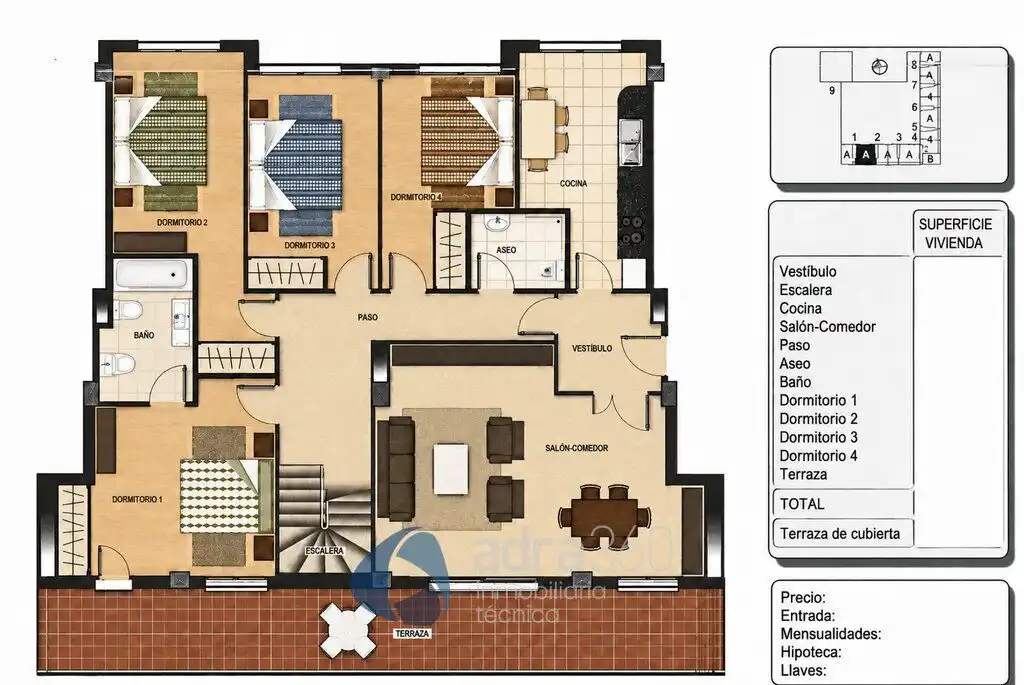 Ático en venta en  Logroño con Aire acondicionado, Calefacción y Terraza