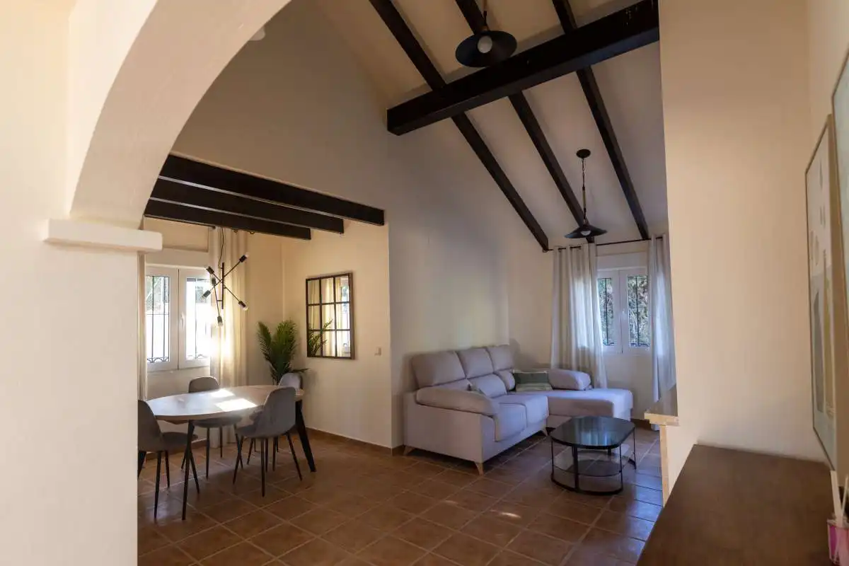 Sala de estar de Casa adosada en venta en Fuente Álamo de Murcia con Amueblado