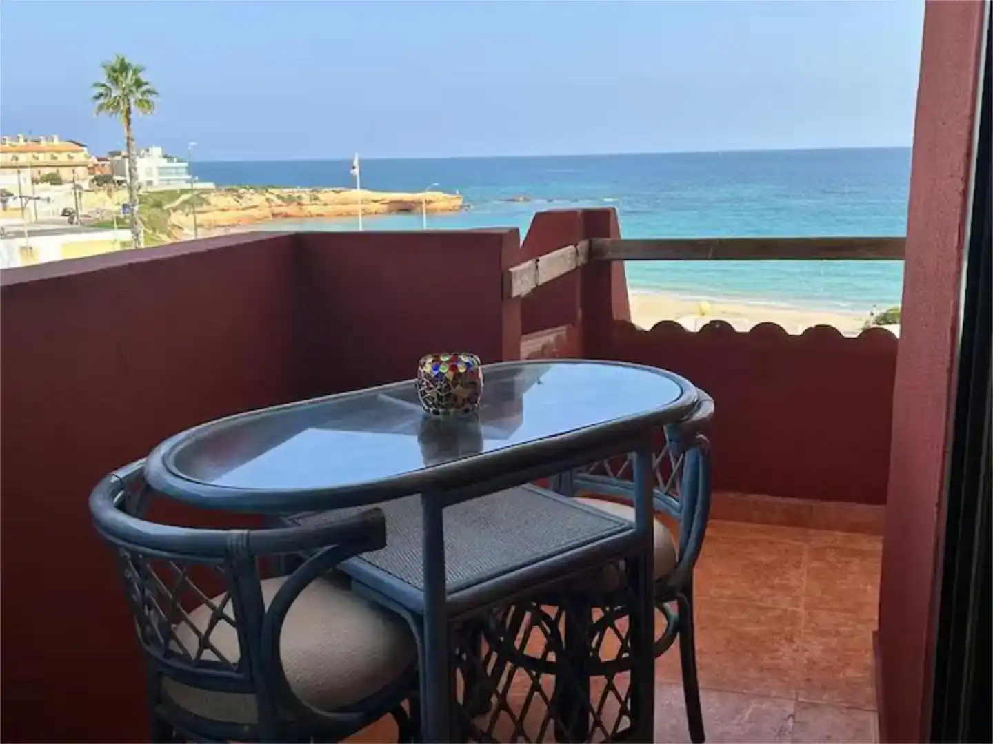 Terrasse von Wohnung zur Miete in Pilar de la Horadada mit Klimaanlage und Balkon