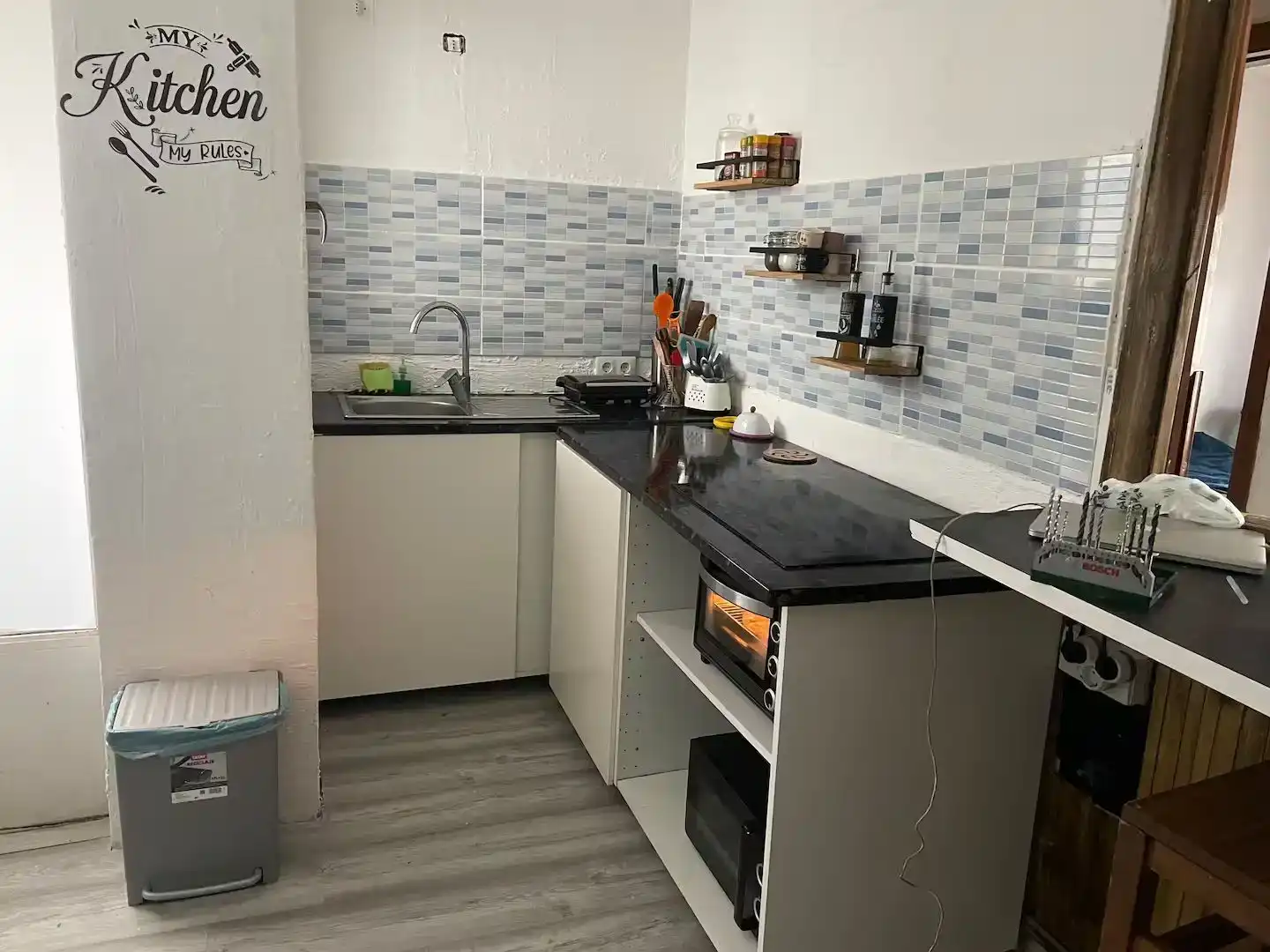 Cocina de Piso de alquiler en El Espinar con Parquet y Amueblado