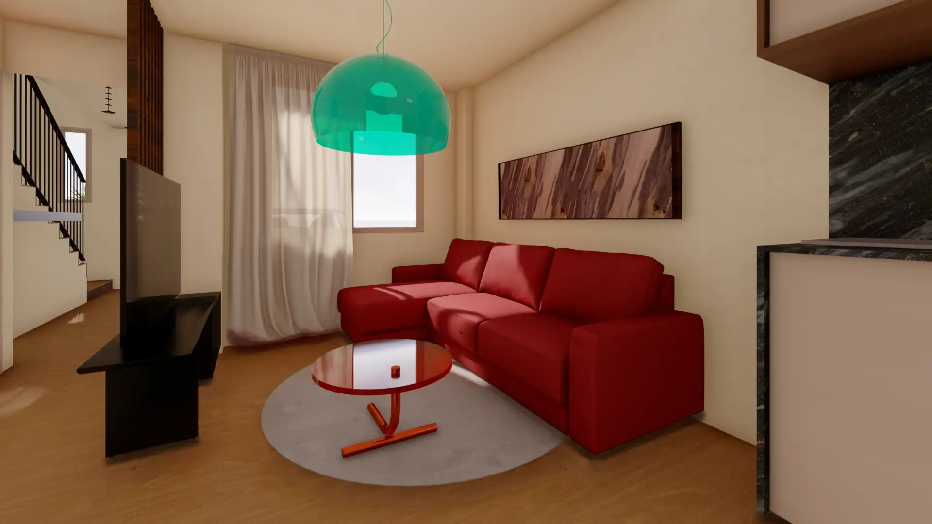 Sala de estar de Casa adosada en venta en Cartagena con Terraza