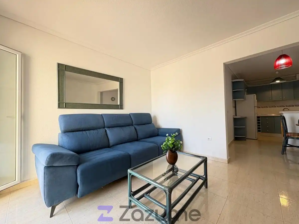 Sala d'estar de Pis de lloguer en Santa Pola amb Aire condicionat, Terrassa i Traster