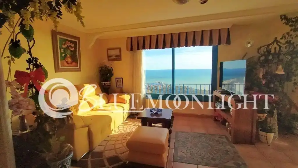 Sala de estar de Dúplex en venta en Peñíscola / Peníscola con Aire acondicionado, Terraza y Trastero