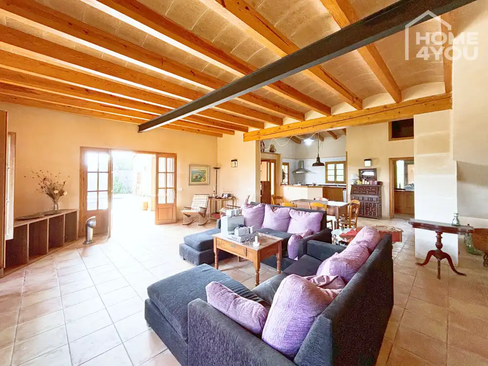Sala d'estar de Casa o xalet en venda en Ses Salines amb Aire condicionat, Calefacció i Terrassa