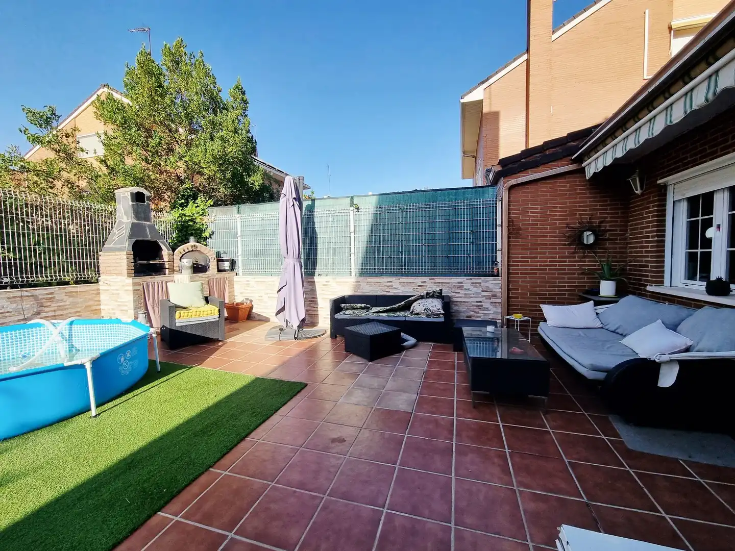 Terraza de Casa o chalet en venta en Torrejón de la Calzada con Aire acondicionado, Calefacción y Jardín privado
