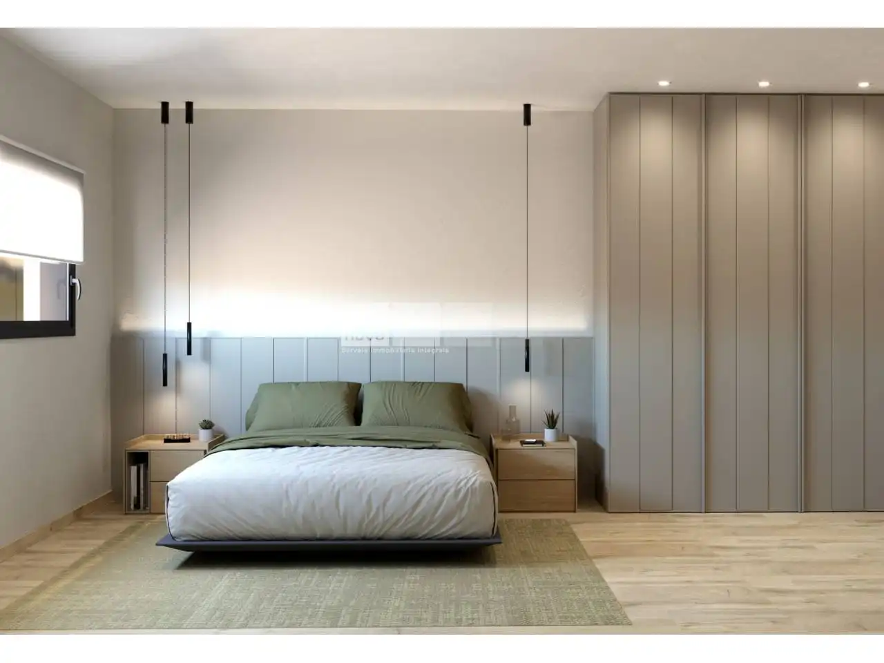 Schlafzimmer von Wohnung zum Verkauf in Tona mit Klimaanlage, Heizung und Terrasse