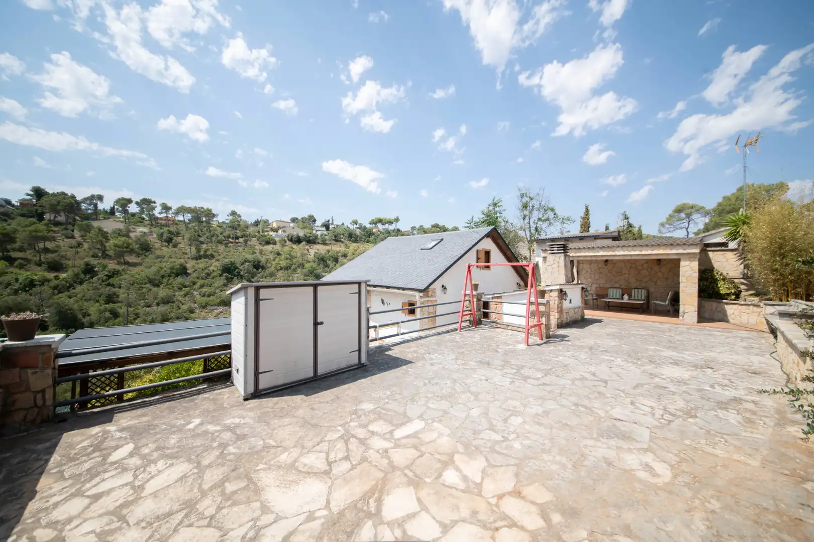 Terrasse von Country house zum Verkauf in La Torre de Claramunt mit Privatgarten, Terrasse und Möbliert