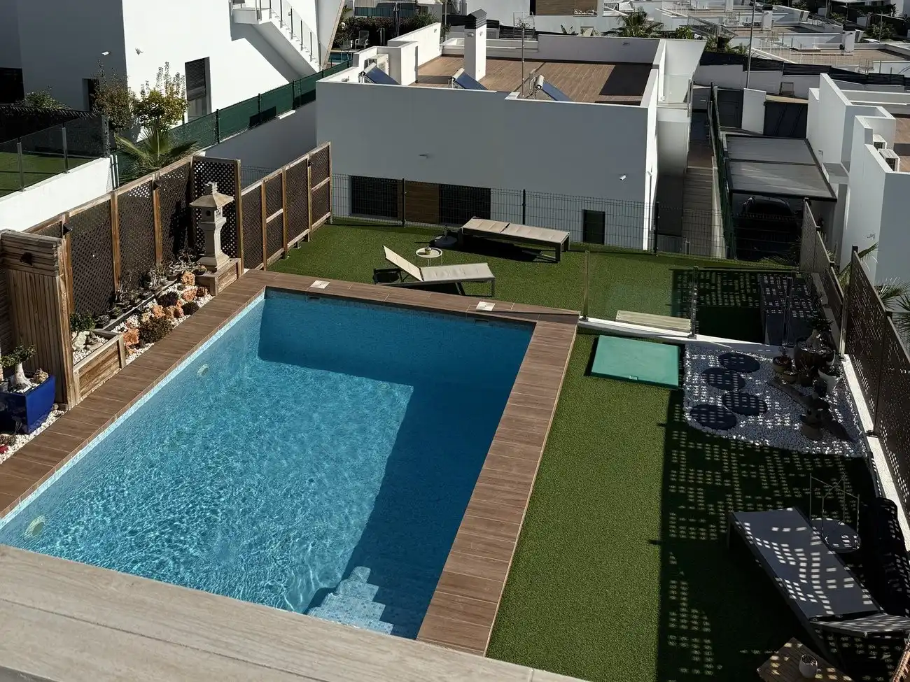 Piscina de Casa adosada en venda en Villajoyosa / La Vila Joiosa amb Calefacció, Jardí privat i Piscina