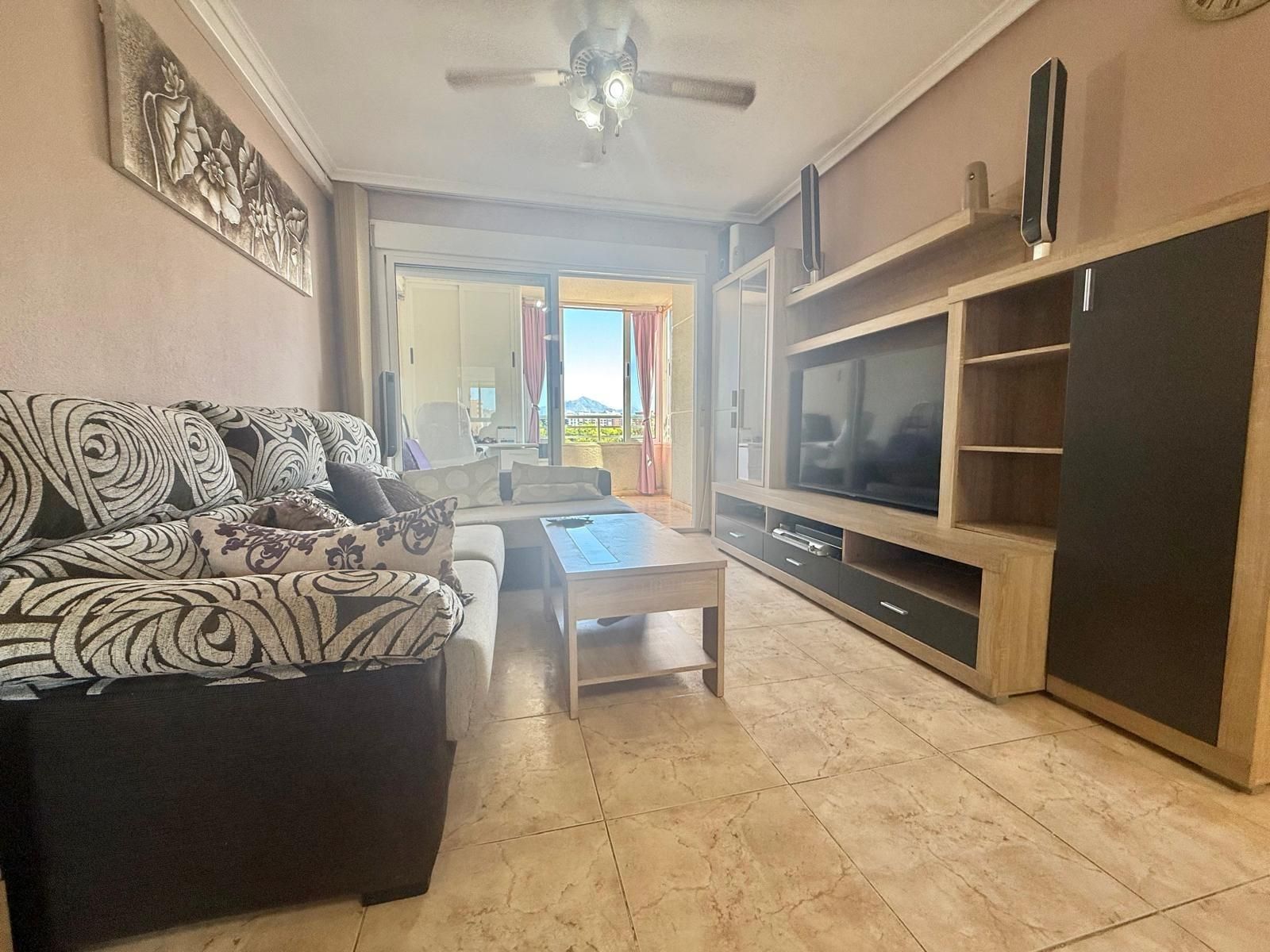 Living room of Flat for sale in Alicante / Alacant  with Air Conditioner, Terrace and Community pool