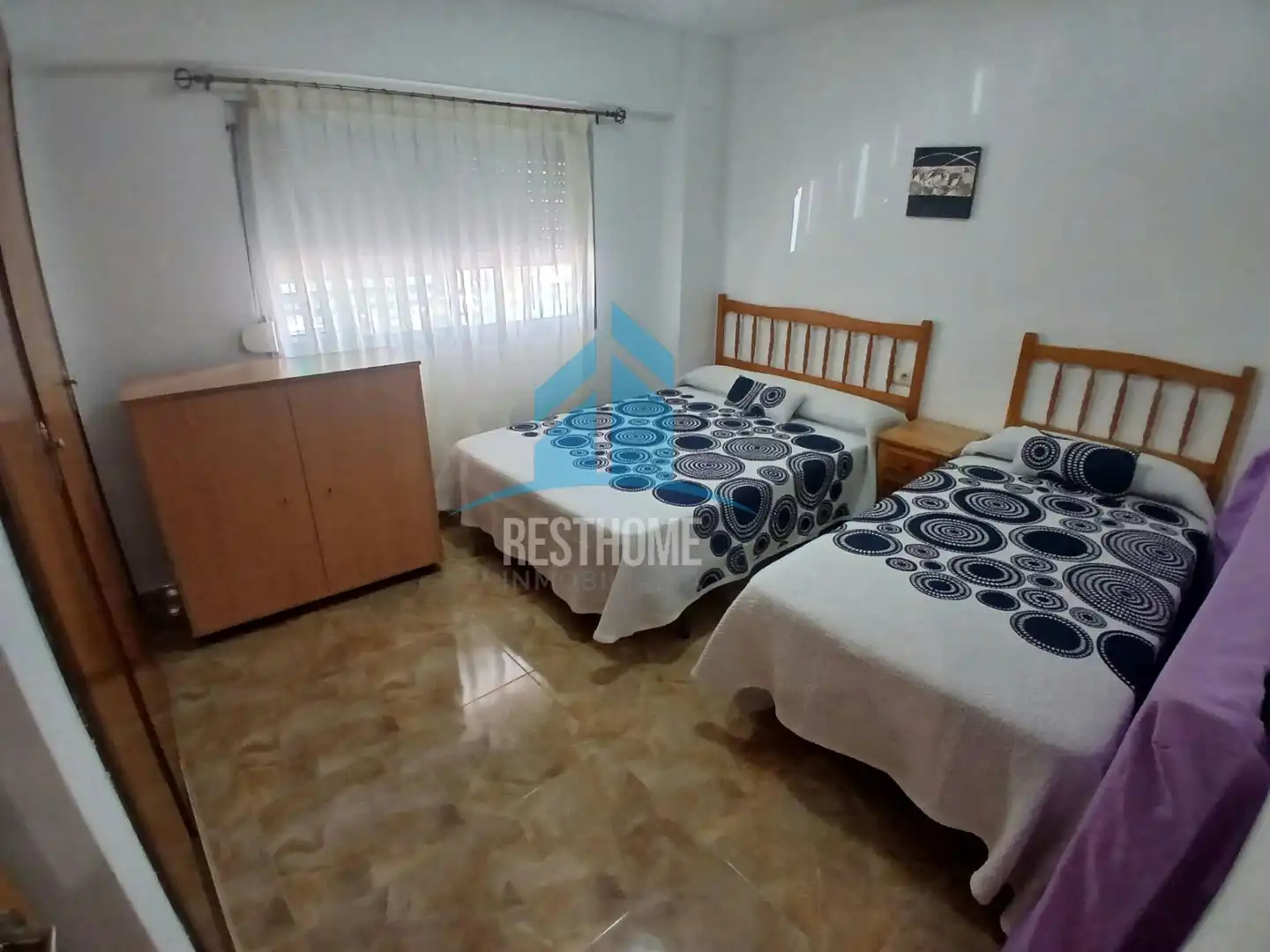 Bedroom of Flat for rent in Cullera  with Air Conditioner, Heating and Terrace