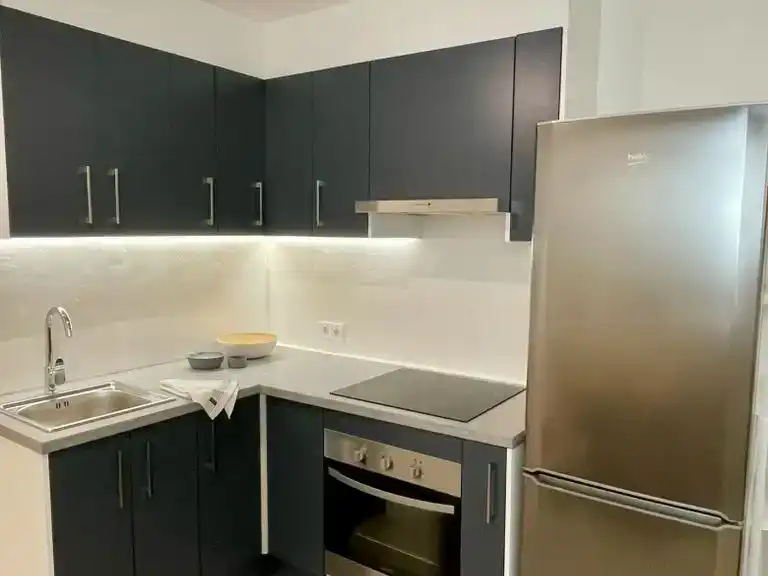 Kitchen of Flat for sale in Benamargosa  with Air Conditioner, Terrace and Furnished