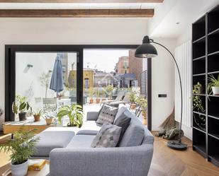 Living room of Flat for sale in  Barcelona Capital  with Air Conditioner, Heating and Terrace