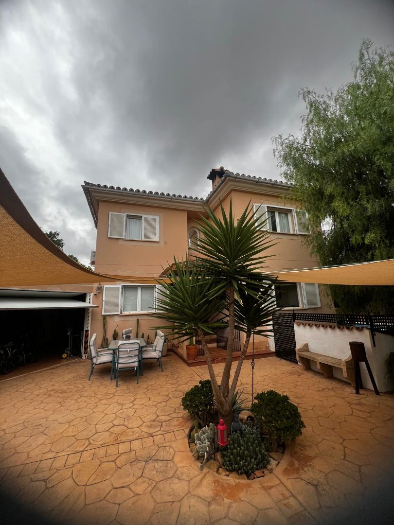 Exterior view of Single-family semi-detached for sale in Llucmajor  with Air Conditioner, Heating and Private garden