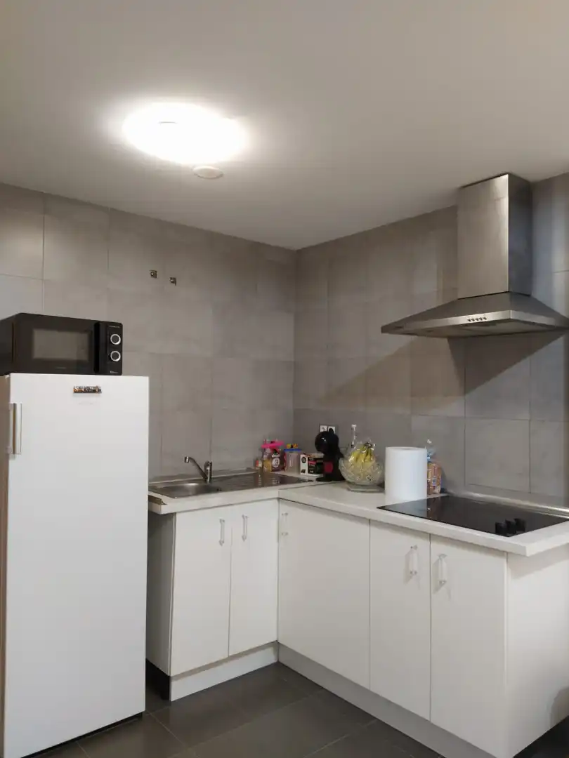 Cocina de Apartamento en venta en Cariño con Calefacción, Parquet y Amueblado