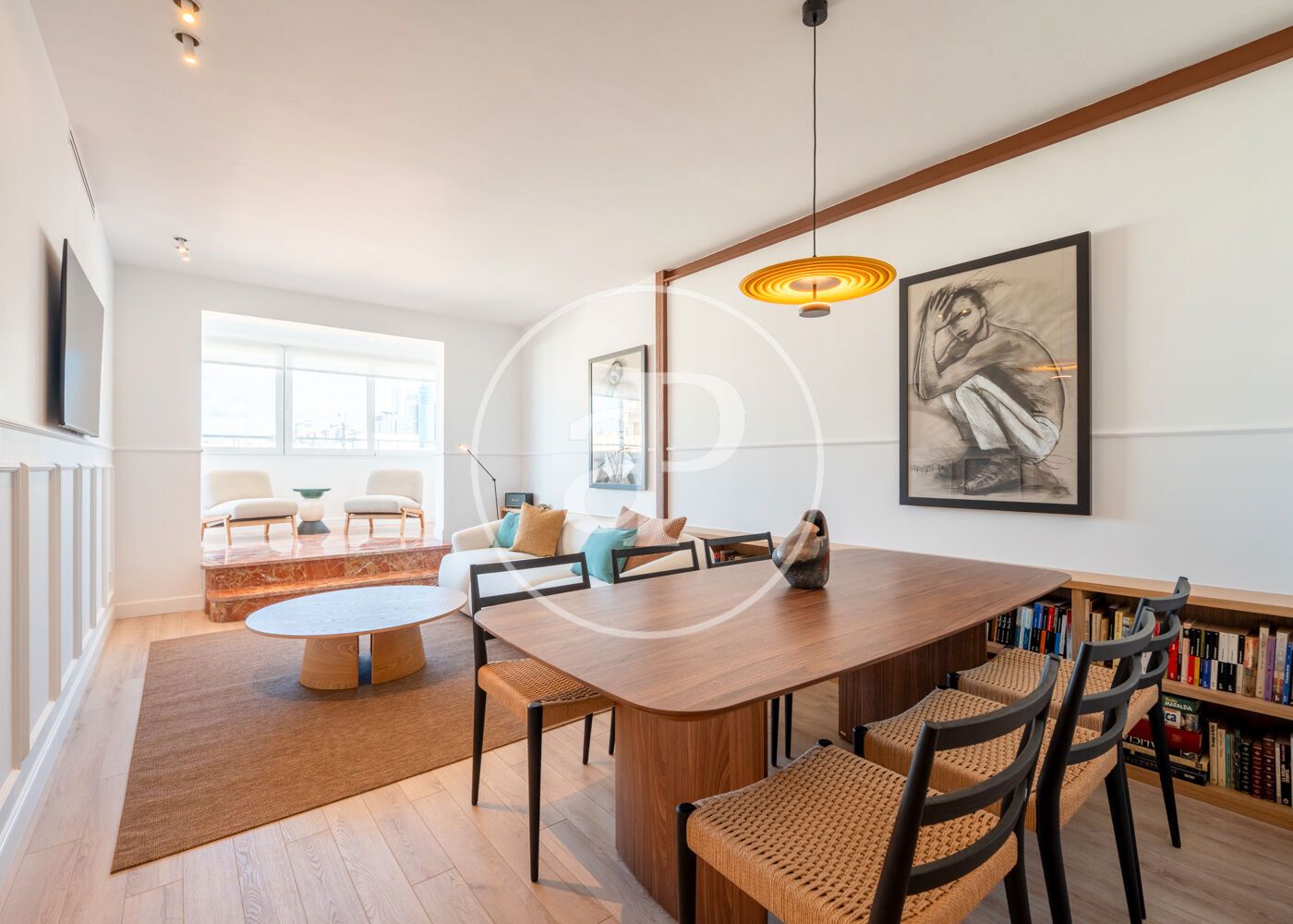 Dining room of Flat to rent in  Madrid Capital  with Air Conditioner, Heating and Terrace