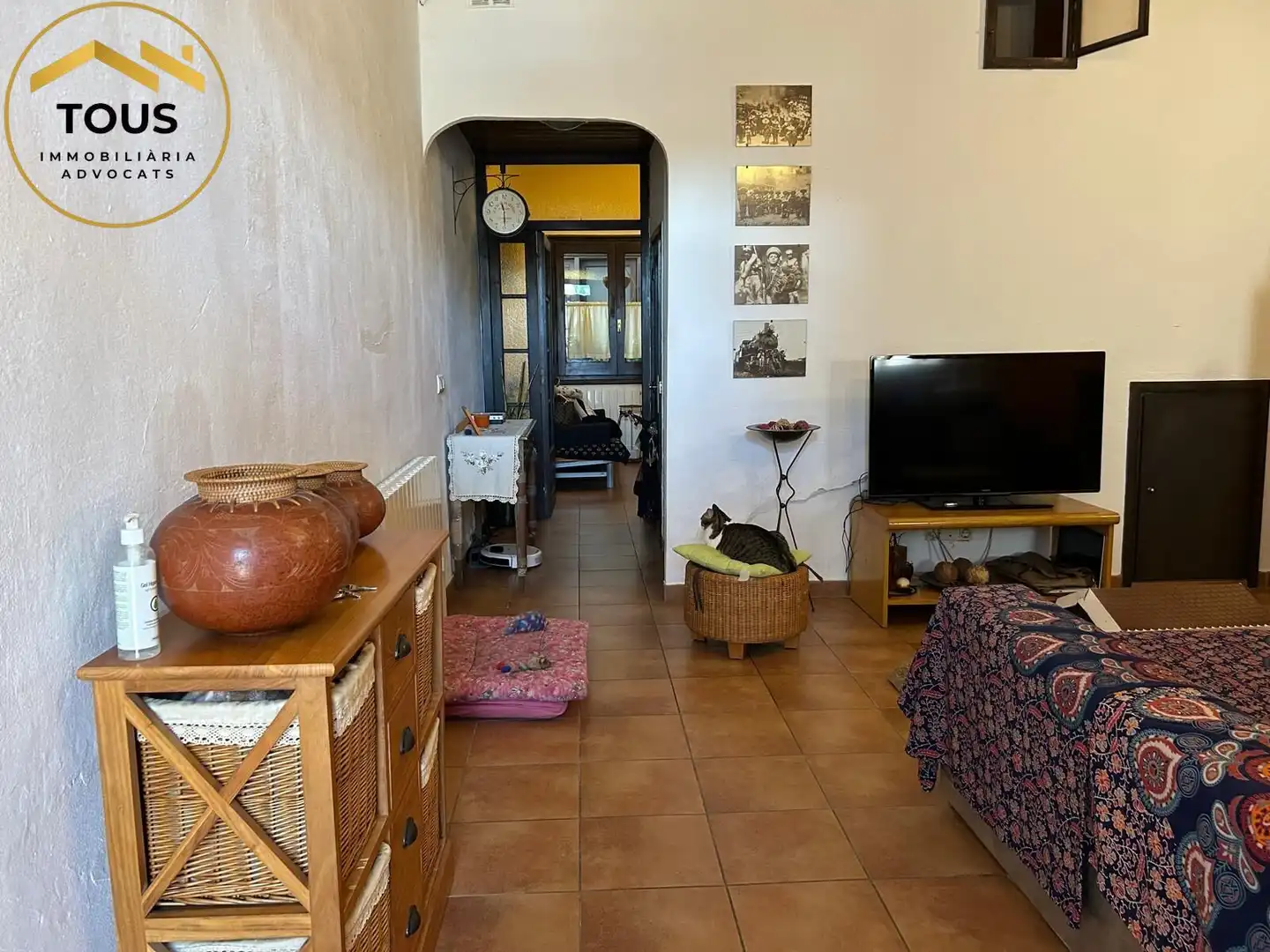 Sala de estar de Finca rústica en venta en Vilassar de Dalt con Calefacción y Terraza