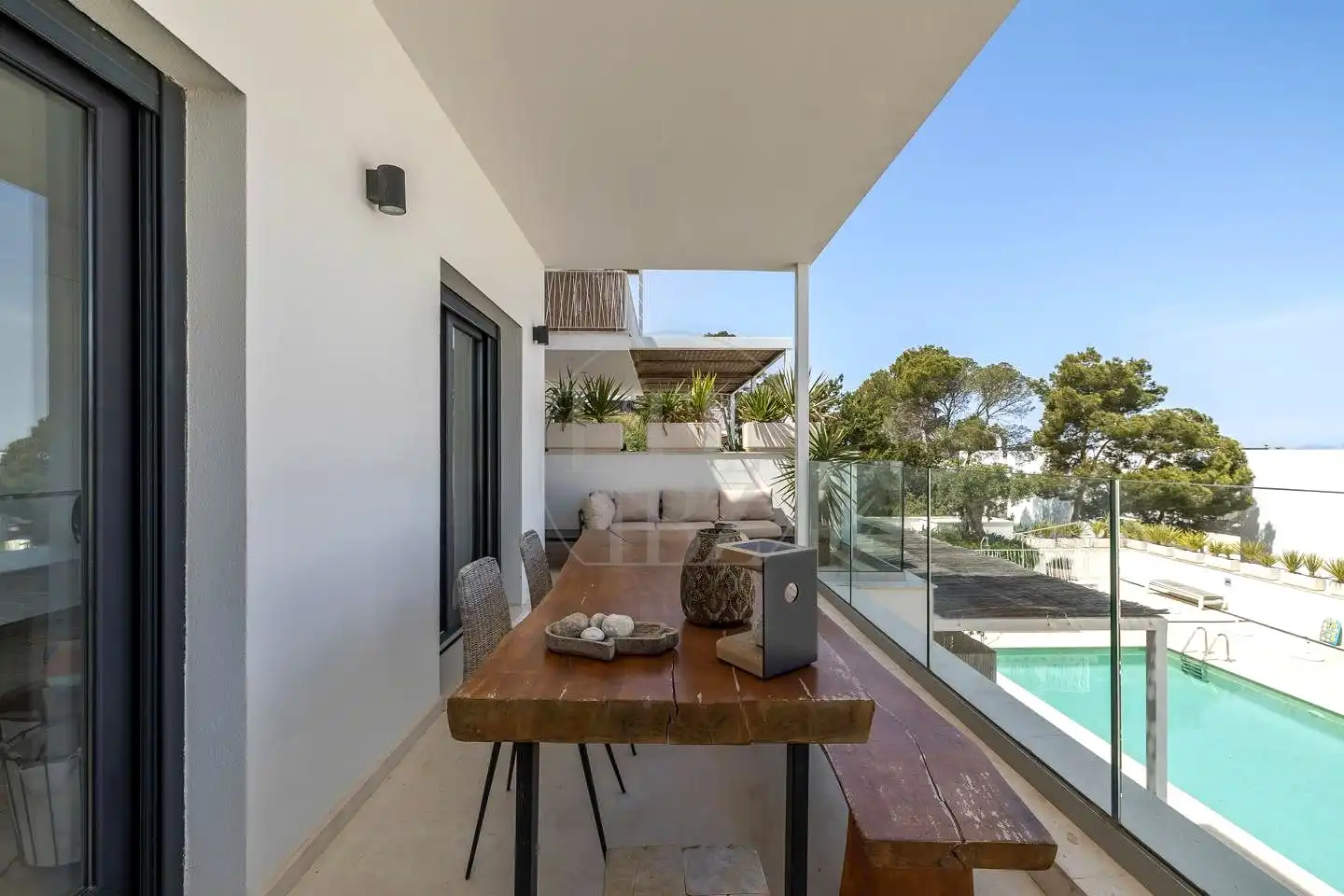 Terraza de Apartamento en venta en Sant Josep de sa Talaia con Aire acondicionado, Amueblado y Balcón