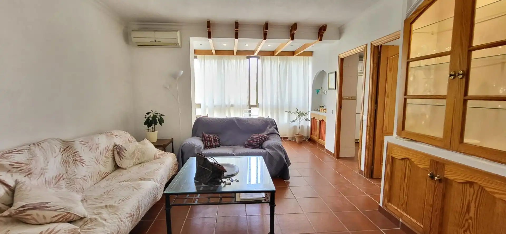 Living room of Flat for rent in Marbella  with Air Conditioner, Heating and Terrace