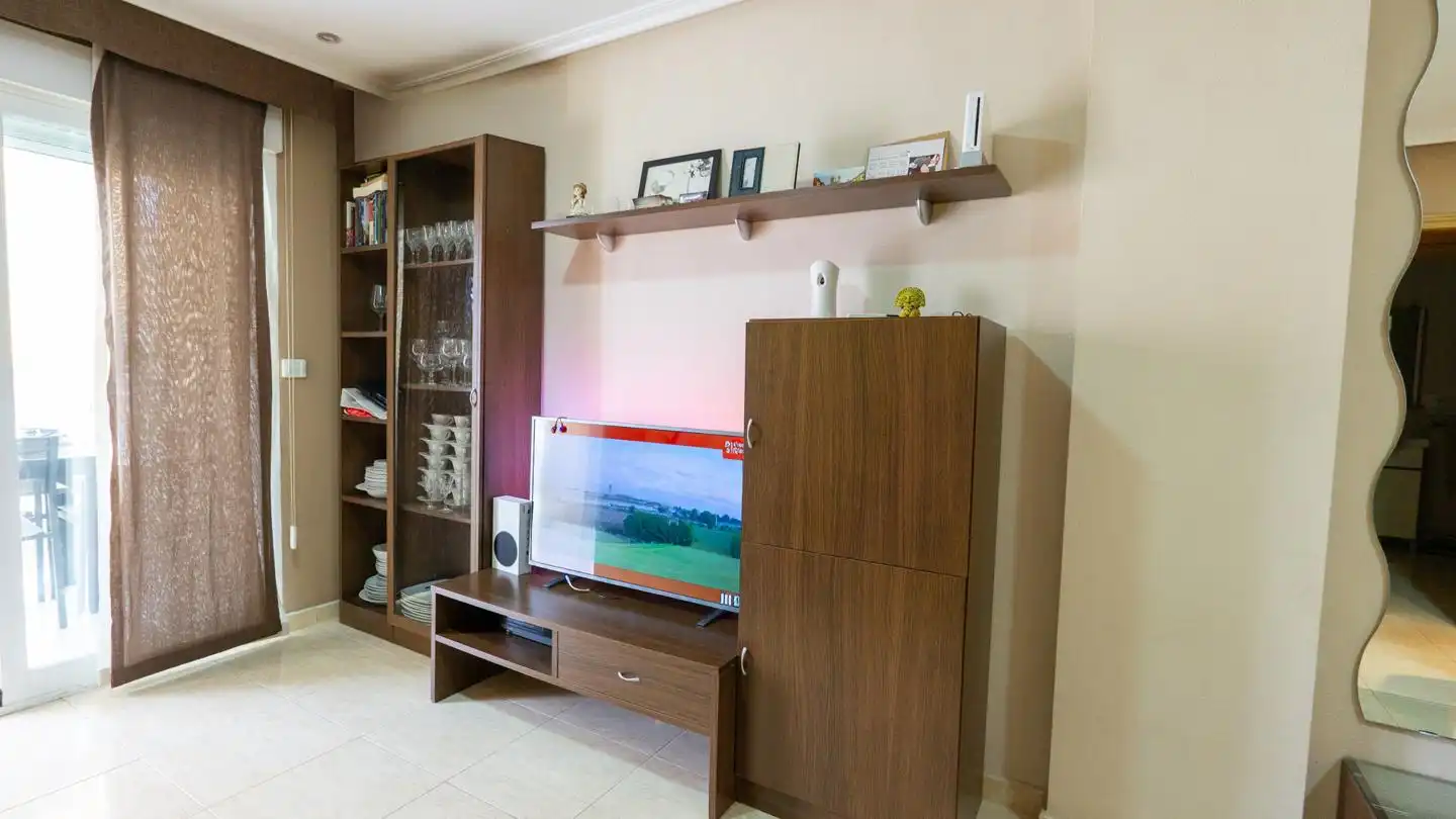 Living room of Flat for sale in Santa Pola  with Terrace and Furnished