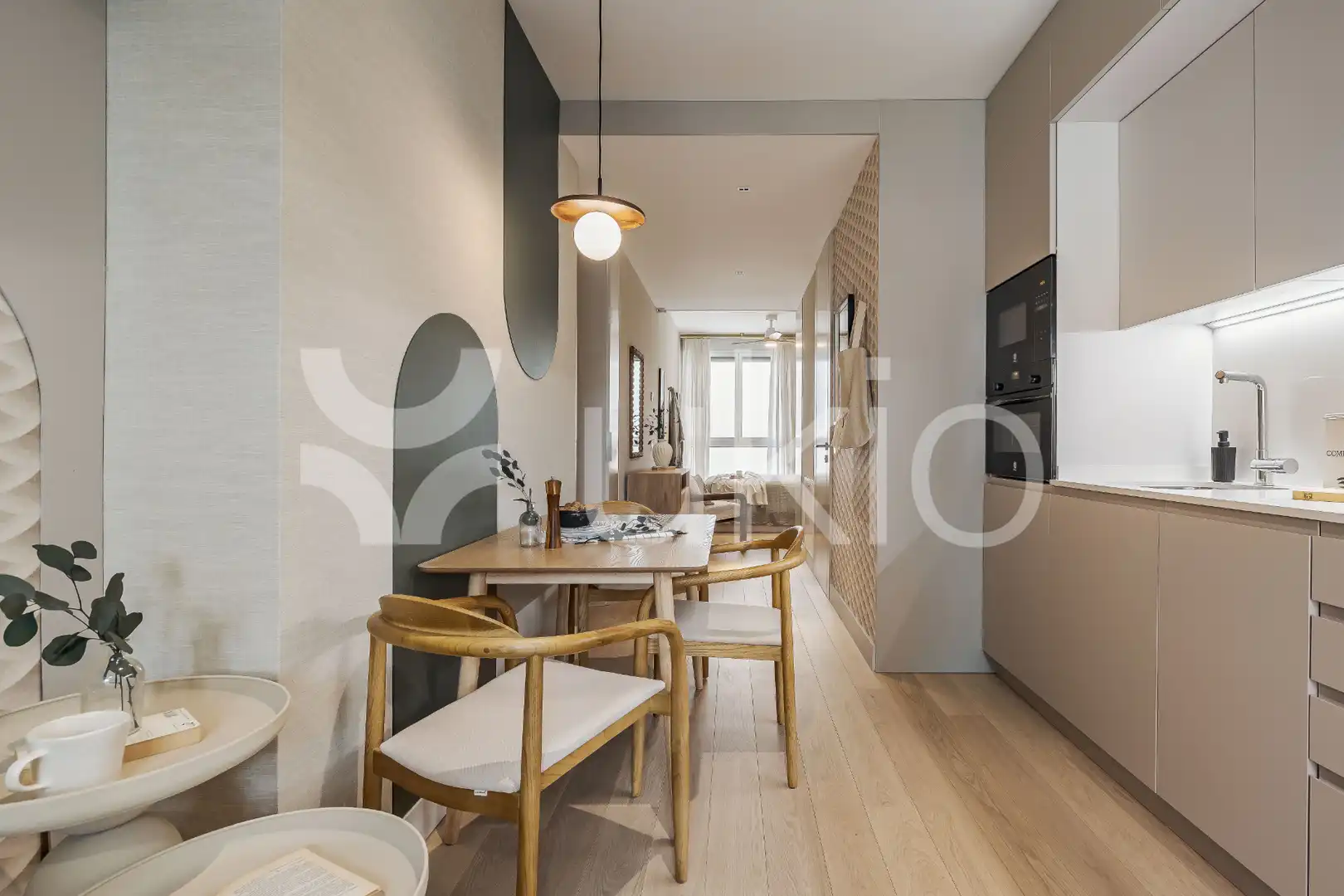 Dining room of Apartments for rent in Madrid  with Heating, Furnished and Oven