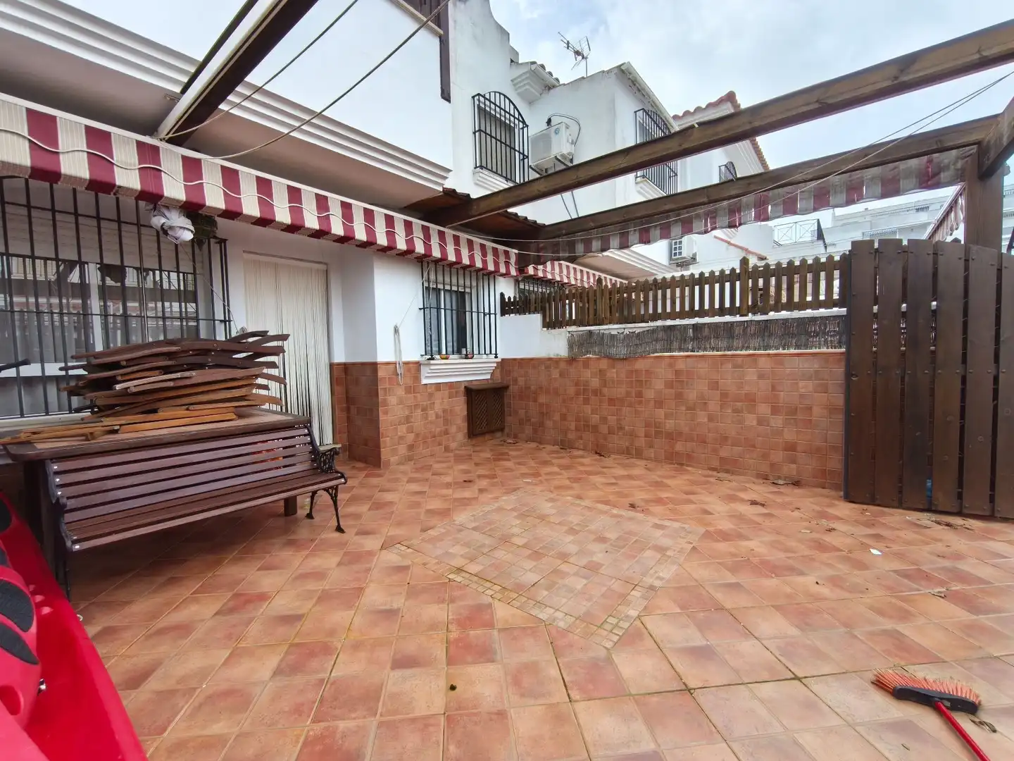 Terraza de Casa adosada en venta en El Portil con Aire acondicionado y Piscina comunitaria