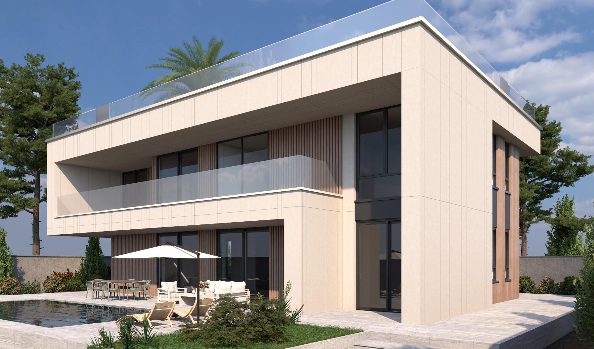 Vista exterior de Casa o xalet en venda en Molina de Segura amb Aire condicionat, Jardí privat i Terrassa