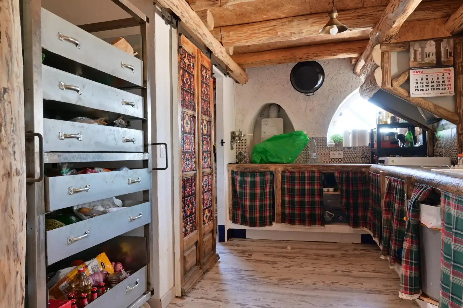 Cocina de Casa o chalet en venta en Bodonal de la Sierra con Aire acondicionado, Piscina y Amueblado