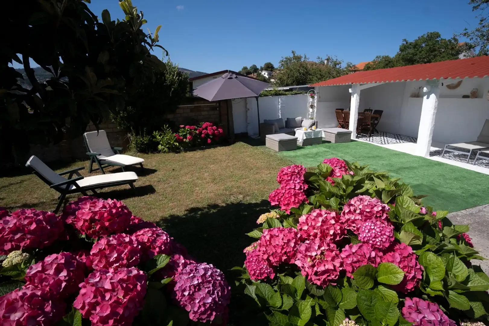 Jardí de Casa o xalet en venda en Vigo  amb Calefacció, Jardí privat i Parquet
