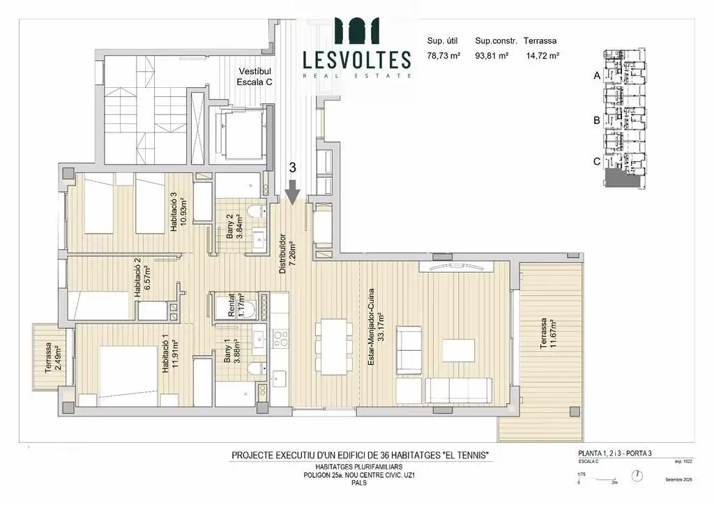 Piso con terraza en venta en Polígon 25a NOU CENTRE CÍVIC S/N, imagen 27