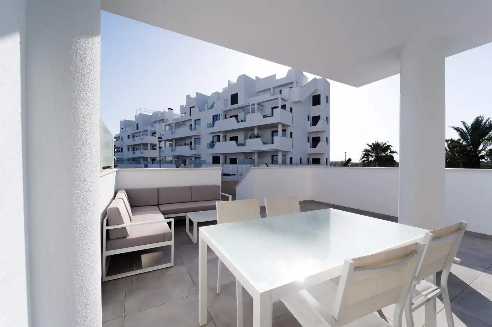 Terrasse von Wohnungen zum Verkauf in Torre-Pacheco mit Heizung, Privatgarten und Terrasse