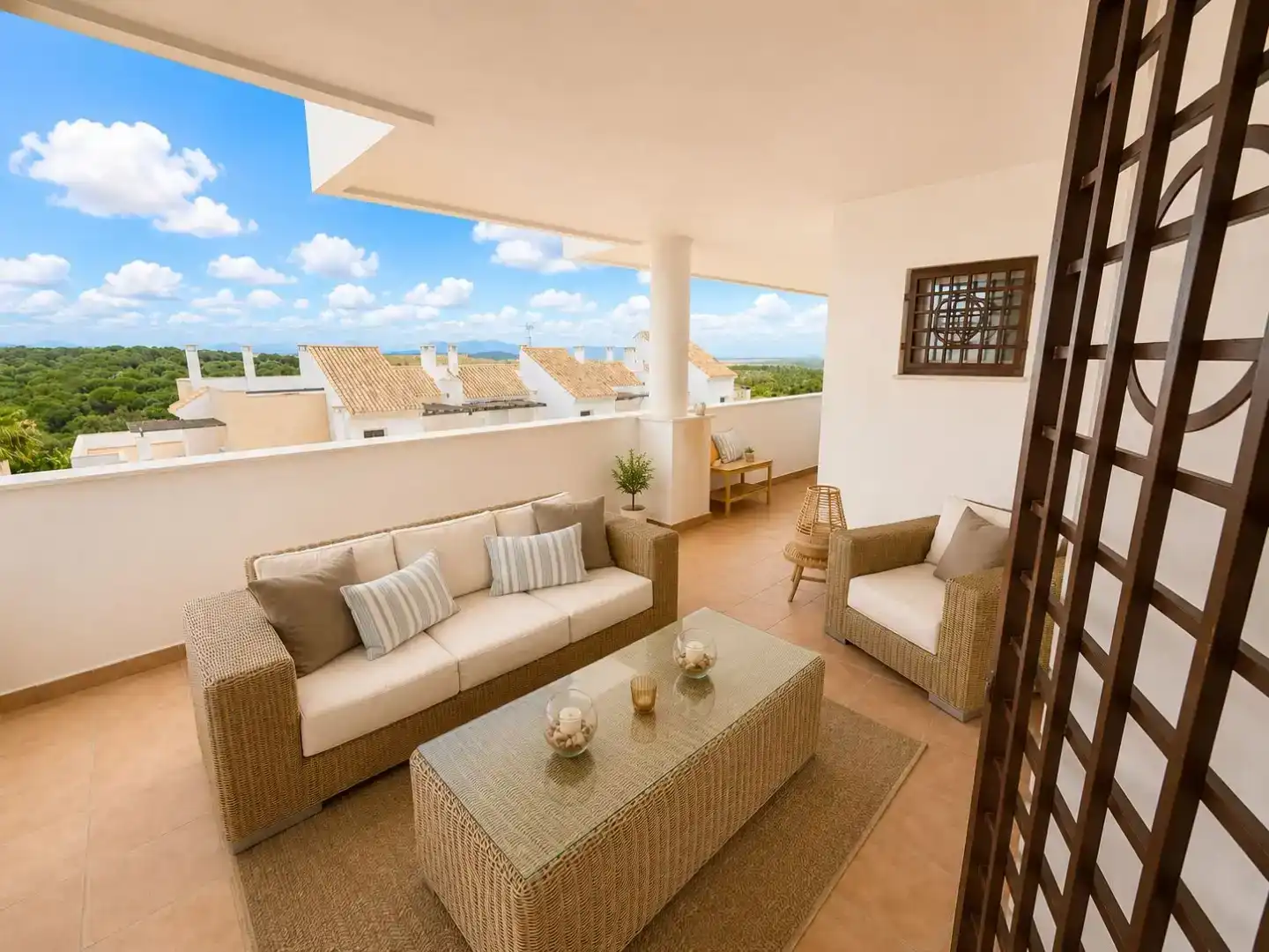 Terraza de Piso en venta en La Alcaidesa con Aire acondicionado, Piscina y Balcón