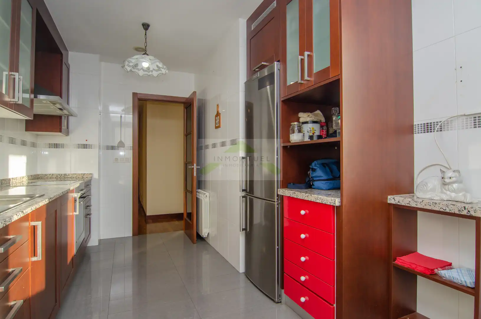 Küche von Wohnung zum Verkauf in A Coruña Capital  mit Heizung, Parkett und Abstellraum