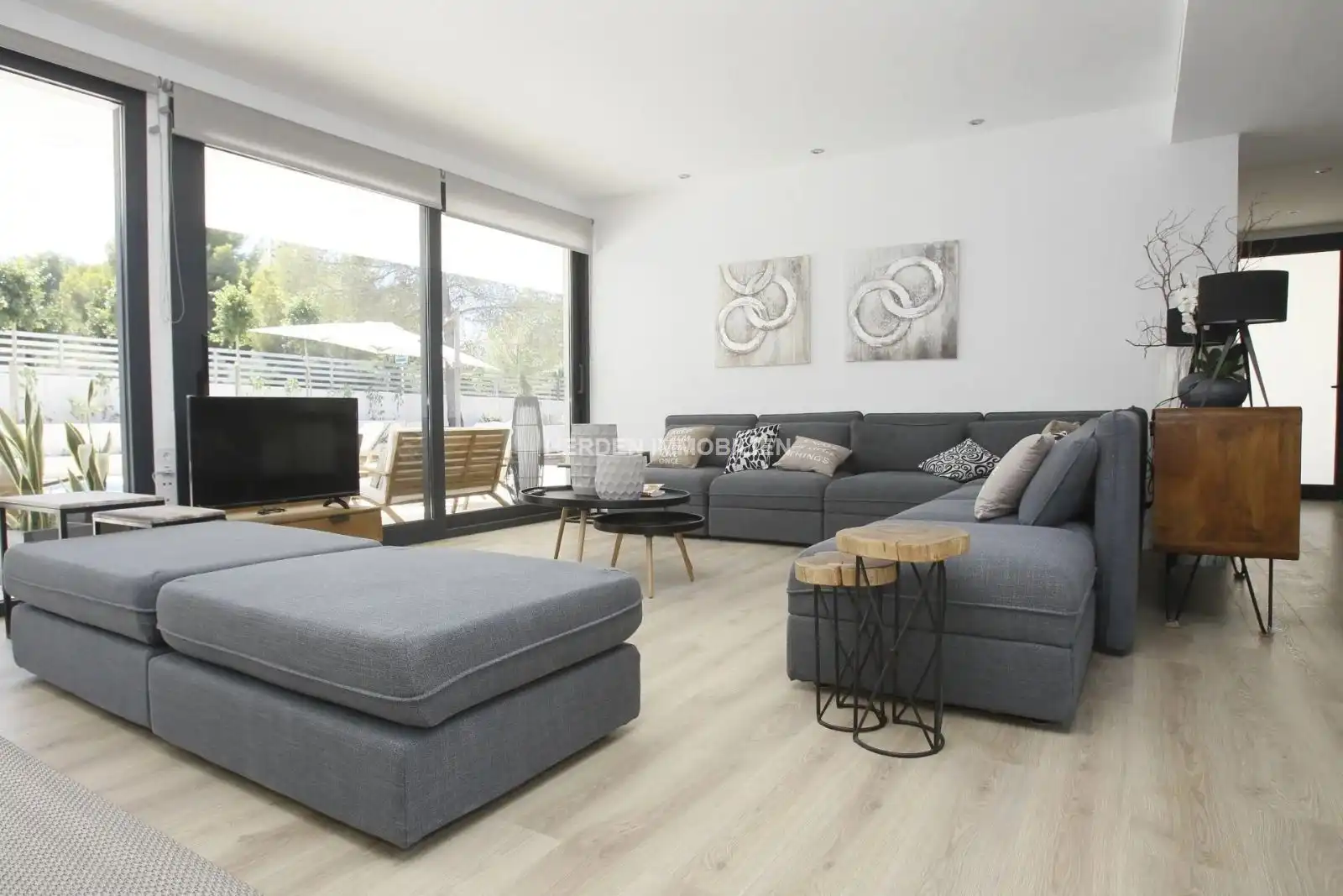 Sala de estar de Casa o chalet de alquiler en Calvià con Aire acondicionado, Calefacción y Terraza